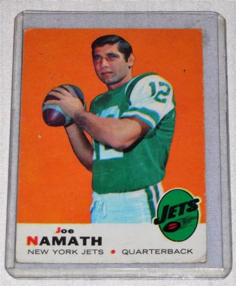 Sold Price Topps Joe Namath New York Jets Football Card