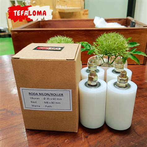 Jual Satu Box Roda Nilon Roller Pintu Pagar Ukuran Dia X Mm Isi