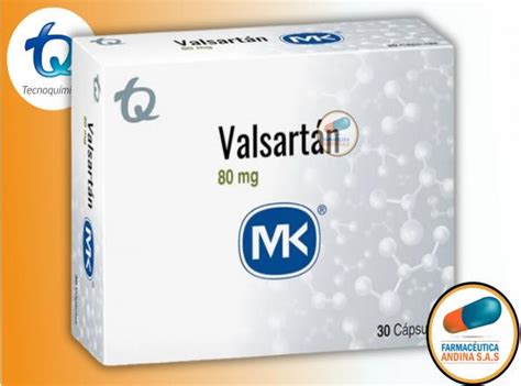 Valsartan Mg Caja X Capsulas Mk