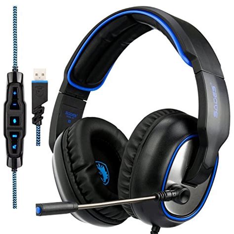 Sades R7 Gaming Headset Virtual 7 1 Channel Surround Sound Gaming