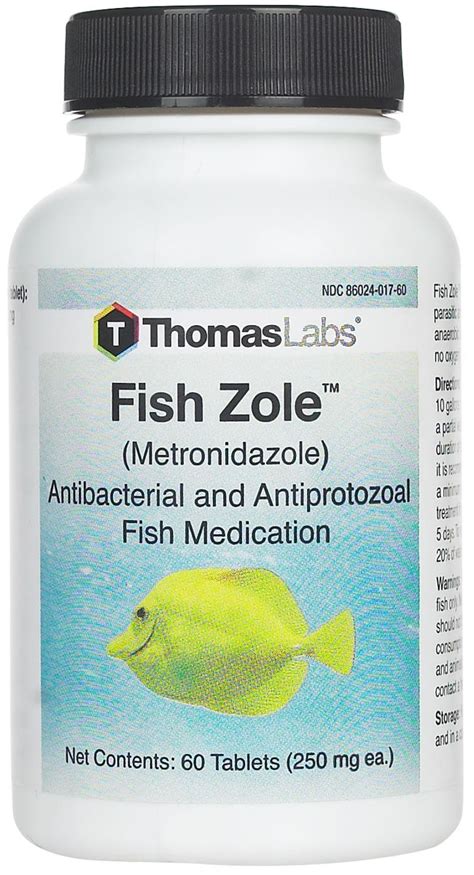 Fish Zole Metronidazole 250 Mg60 Ct Fish Fish Antibiotics Pet