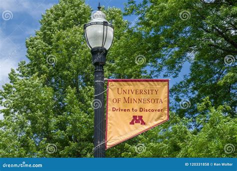 Campus Emblem And Colors On The Campus Of The University Of Minn