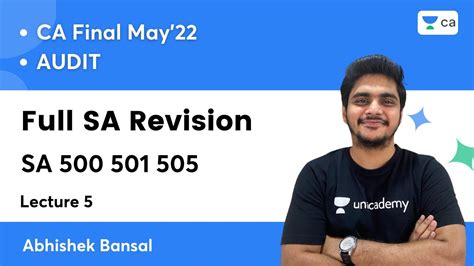 L5 Full SA Revision SA 500 501 505 CA Final Audit May 2022