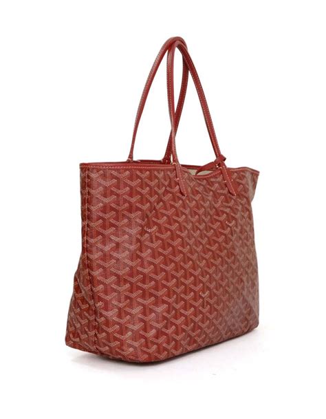 Goyard Red St Louis Mm Tote Bag For Sale At 1stdibs