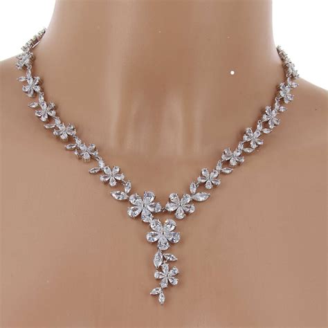 Parrure Collier Et Boucles D Oreilles Femme Cristal De Zirconium