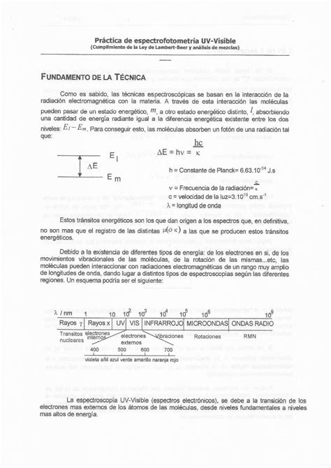 Docx Practica De Espectrofotometría Dokumen Tips