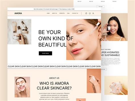 Skincare Landing Page Concept By Listia Eka EpicPxls