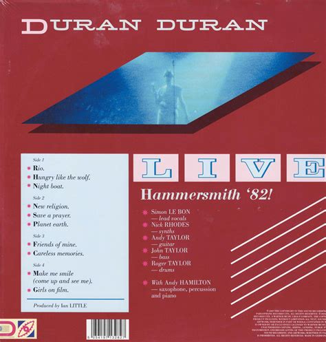 Duran Duran Live At Hammersmith 82 Gold Vinyl Revin Records