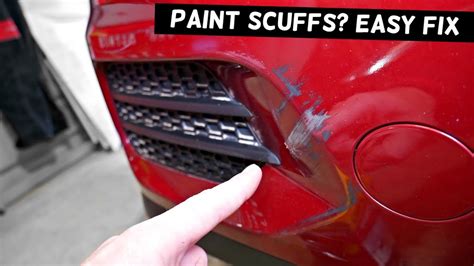 HOW TO REMOVE PAINT SCUFFS FROM CAR EASY YouTube