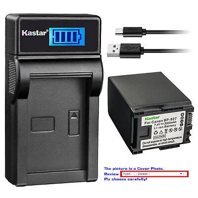 Kastar Battery Lcd Charger For Canon Bp Cg Canon Vixia Hf S