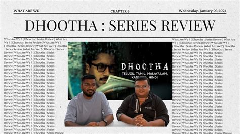 DHOOTHA : SERIES REVIEW - YouTube