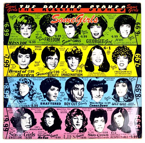 The Rolling Stones – Some Girls album art - Fonts In Use