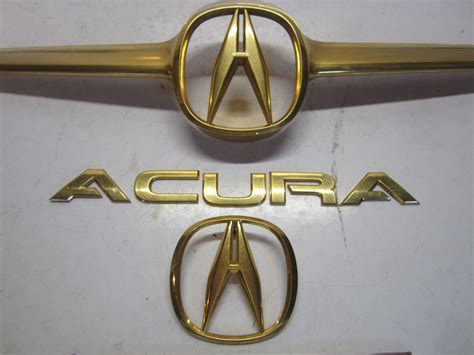 1999 2001 Acura Tl Gold Grill Emblem Set — 25hondalouver Fog Light