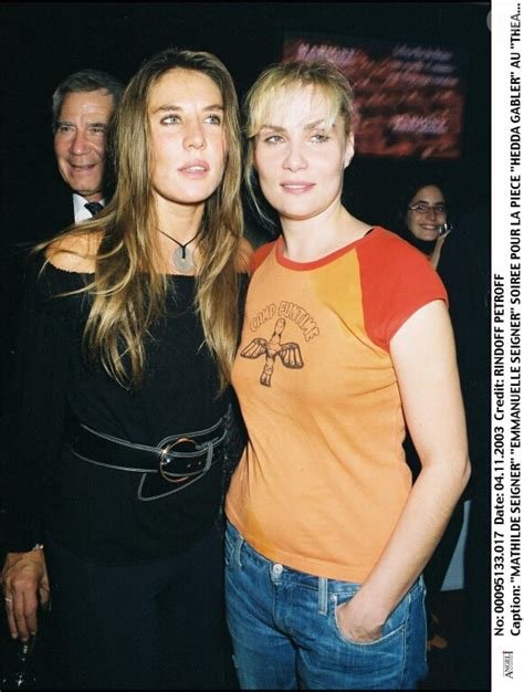 Photo Mathilde Et Emmanuelle Seigner Purepeople