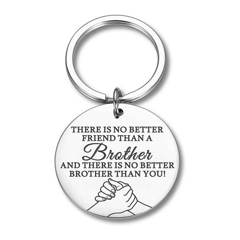 Brother Keychain Gift For Brother Friend BFF Key Chain Big Brother