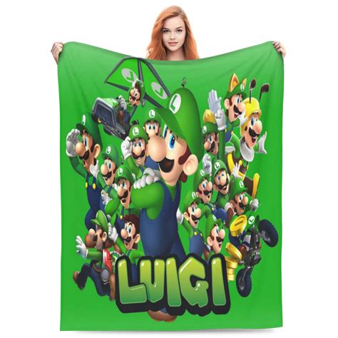 Luigui Mansion Blanket Lightweight Throw Blanket Flannel Fleece