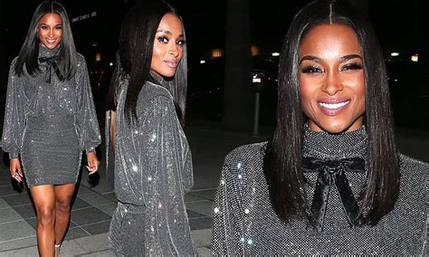 Ciara Shows Off Her Toned Legs In Designer Mini Dress After Announcing