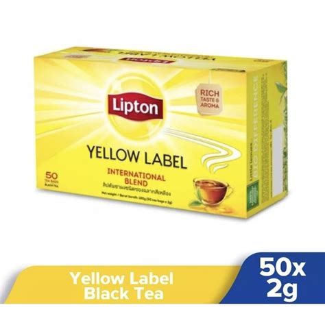 Lipton Yellow Label Black Tea 2550 Teabags Shopee Malaysia