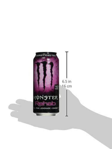 Monster Rehab Tea Pink Lemonade Energy 155 Ounce Pack Of 24