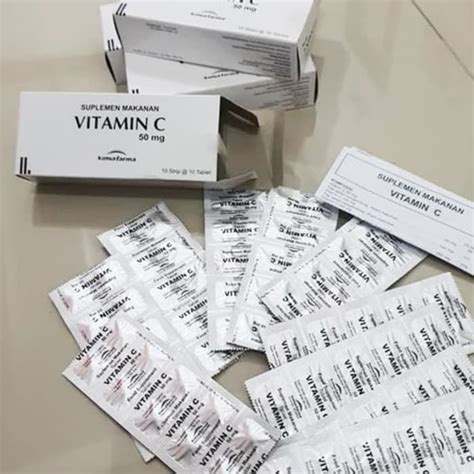 Kimia Farma Vitamin C 50 Gr Imunitas 1 Lembar Lazada Indonesia