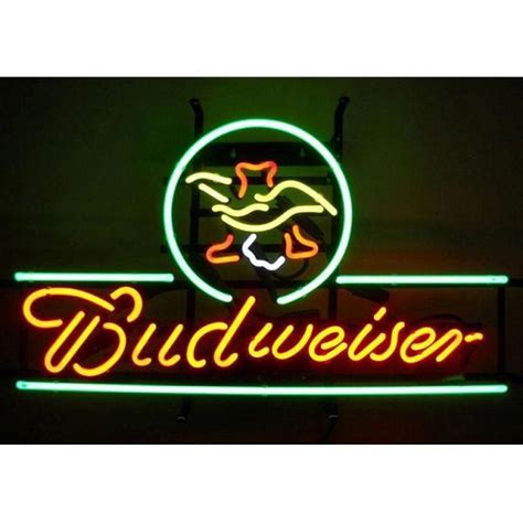 Custom Budweiser Eagle Neon Sign Real Neon Light Custom Neon Signs