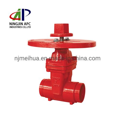 Psi Grooved End Nrs Gate Valve With Post Indicator Flange Ul Fm