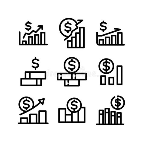 Economics Icon Or Logo Isolated Sign Symbol Vector Illustration Stock