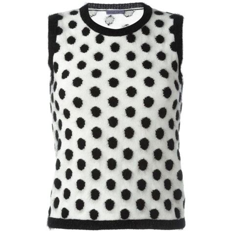 Emanuel Ungaro Polka Dot Sleeveless Sweater