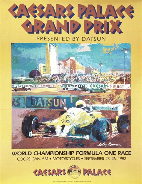 Caesars Palace GP - 1982 | Vintage racing poster, Las vegas, Las vegas ...