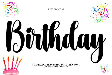 Birthday font | free download for WEB