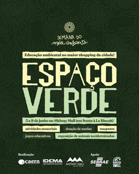 Semana do Meio Ambiente terá programação gratuita no Midway Mall