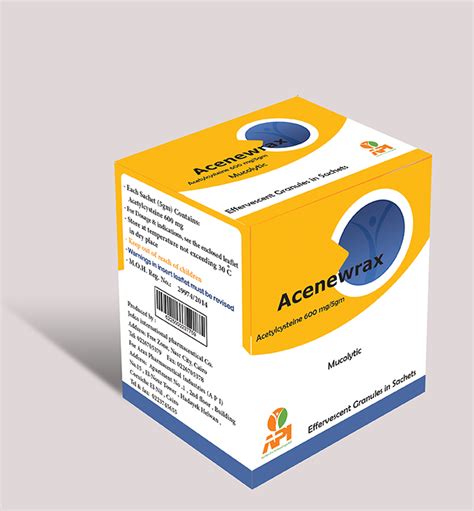 Acenewrax 600mg Mucolytic - Arax Pharmaceutical Industries Egypt – Araxpharma.com