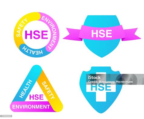 Ilustración De Hse Salud Seguridad Medio Ambienteseguridad Estándar