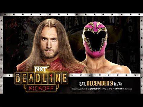 Wwe K Nathan Frazer Vs Axiom Wwe Nxt Deadline Kickoff Youtube