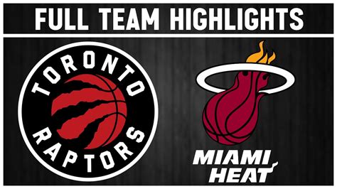 Toronto Raptors Vs Miami Heat April 12 2024 Youtube