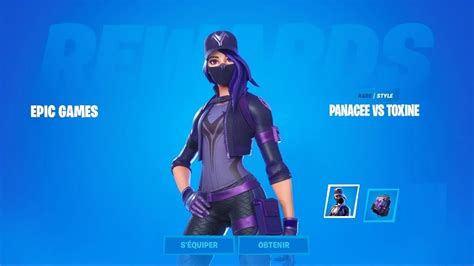 Fortnite Voici Enfin Le Skin Violet De PanacÉe Vs Toxine Youtube