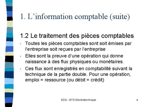 Chapitre Le Systme Dinformation Comptable Eds Bts