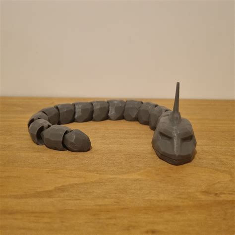 Articulated Onix Pokemon 3d Printed Fidget Toy Etsy