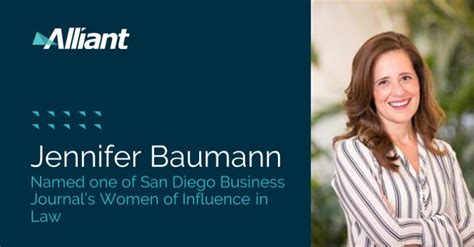 Jennifer Baumann Named One Of San Diego Business Journals Women Of