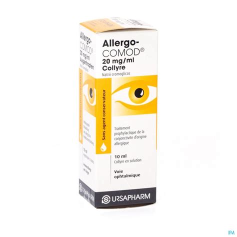 Allergo Comod Collyre Ml Antiallergiques Et Ant Inflammatoires