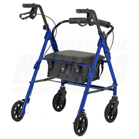 Andador ROLLATOR De ALUMINIO Con 2 RUEDAS Y ASIENTO Color VERDE