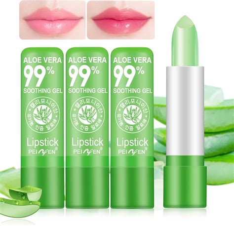 Piezas L Piz Labial Aloe Vera B Lsamo Con Cambio Color Temperatura