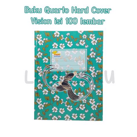 Jual Buku Tulis Hard Cover Vision Ukuran Quarto Kwarto Isi 100 Lembar