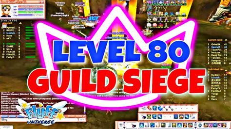 Level Guild Siege Flyff Universe Lawolf Server Youtube