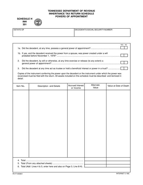 Pa Inheritance Tax Form Schedule H Hot Sex Picture