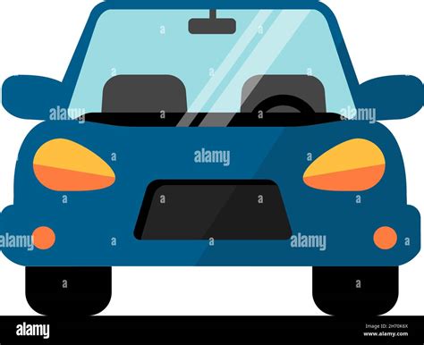 Simple car vector illustration ( front view Stock Vector Image & Art ...