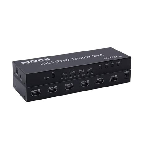 PTYTEC Computer Shop Switch Splitter HDMI 2x4 Matrix De 4 Puertos