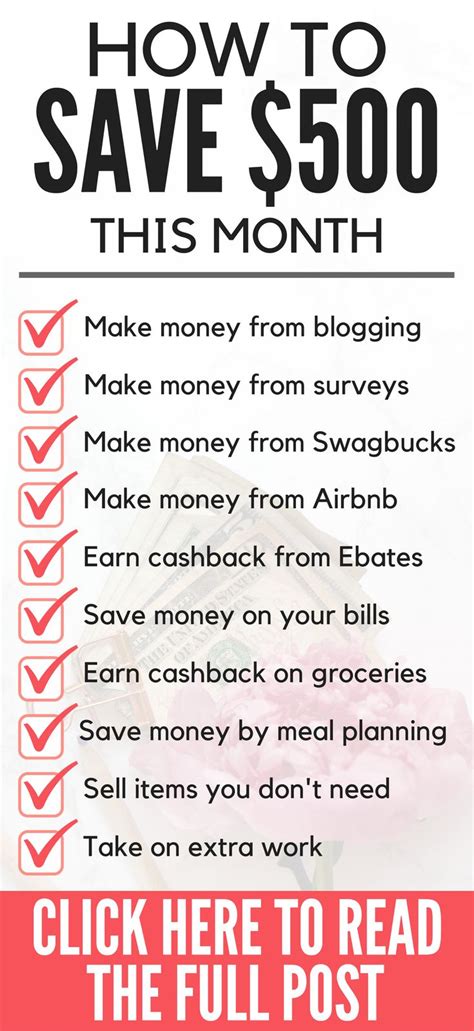 Money Challenge: How To Save $500 In 30 Days | Money challenge, Save ...