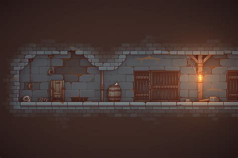 Pixel Art Platformer Dungeon By Cainos