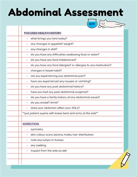 Focused Health History And Abdominal Assessment Abdominal Assessment
